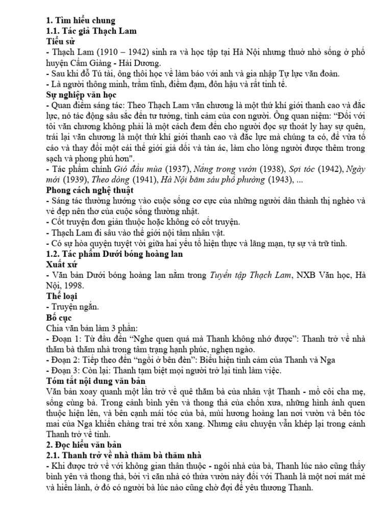 Ôn Thach Lam | PDF