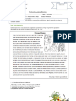 Evaluación Lengua y Literatura 7A