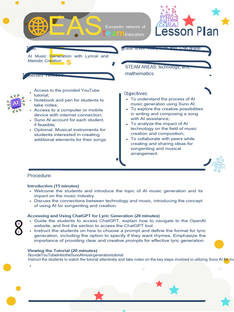AI Music Generation Lesson Plan | PDF | Artificial Intelligence ...