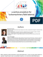 Effective Procedure For Turbomachinery Field Balance