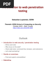 Introduction To Web Penetration Testing