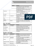 8e Word Sheets