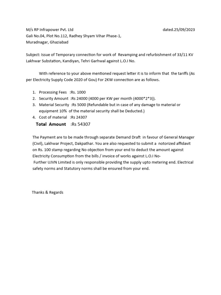 Connection Letter | PDF