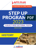 Sectional Test Brochure History