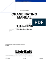 Link-Belt HTC-8690 Truck Crane Operator's Manual PDF