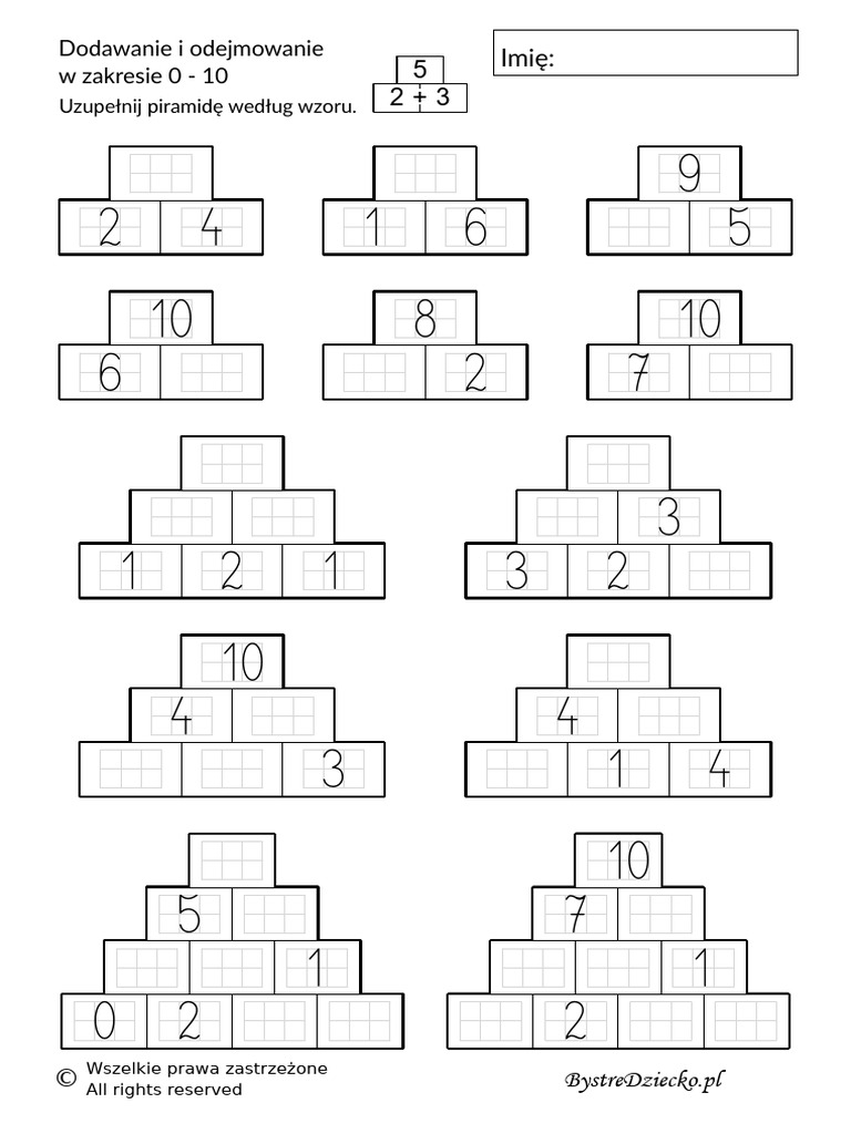 Plus Minus 10 Piramidy 01 Pisane | PDF
