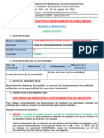 Sistemas de Medición e Instrumentos de Medición