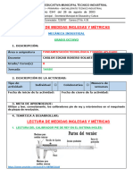 3 Lectura de Medidas Inglesas y Métricas.