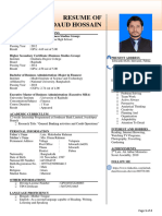Resume of Md. Daud Hossain