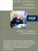 Efectos de La Dieta y Cambios Nutricionales