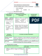 Sesion de Aprendizaje Escribimos Nuestros Nombres para El Cartel de Asistencia