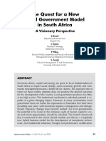 Breed Et Al 2023 The Quest For A New Local Government Model in South Africa 2