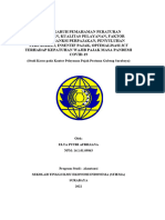 PENGARUH PEMAHAMAN PERATURAN  PERPAJAKAN, KUALITAS PELAYANAN, FAKTOR EKONOMI, SANKSI PERPAJAKAN, PENYULUHAN PERPAJAKAN, INSENTIF PAJAK, OPTIMALISASI ICT TERHADAP KEPATUHAN WAJIB PAJAK MASA PANDEMI COVID-19