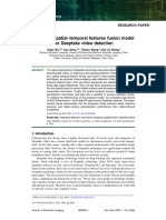 Exploring Spatial - Temporal Features Fusion Model For Deepfake Video Detection