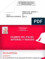 Clase Teorica 01b Examen de Los Pulsos Arterial y Venoso