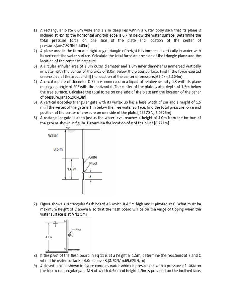 Tutorial 3A | PDF | Pressure | Sphere