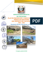 14513 Plan de Prevencion y Reduccion Del Riesgo de Desastres Del Distrito de Cascapara 2022 2024 Inundacion Pluvial y Movimientos en Masa