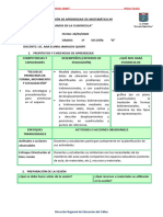 Sesion de Aprendizaje Nos Desplazamos en La Cuadricula