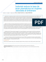 La Terapia Periodontal Reduce La Tasa de Bajo Peso Al Nacer Prematuros en Mujeres Con Gingivitis Asociada Al Embarazo