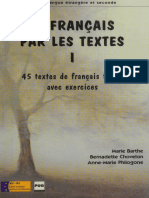 Le Francais Par Les Textes (Pug) 2003