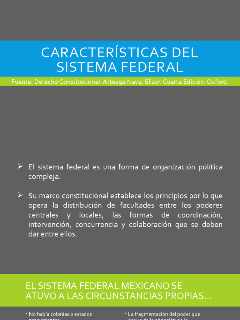 Características Del Sistema Federal | Descargar gratis PDF | Federación ...