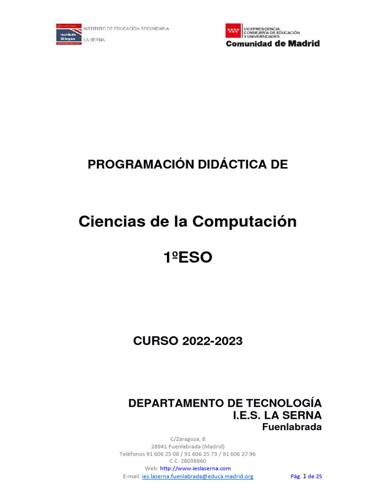 Ciencias Computacion | PDF | Hardware de la computadora | Aprendizaje
