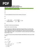 Chapter 6. The Normal Distributions Practice and Homework Solutions