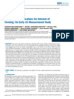 Wireless Communications For Internet of Farming An Early 5G Measurement Study