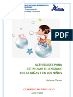 Actividades para Estimular El Lenguaje en Las Niñas y en Los Niños - Autores - Varios