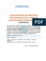 COMUNICADO