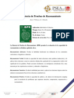 Ficha Técnica. BPR. Batería de Pruebas de Razonamiento