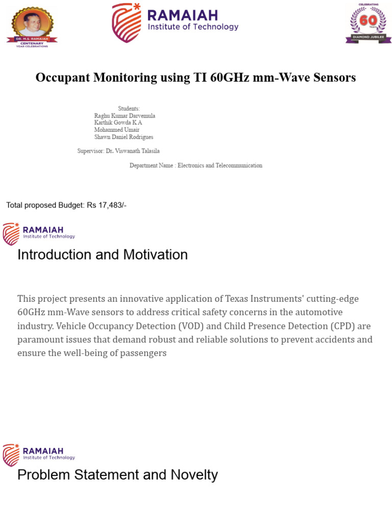 Occupant Monitoring Using TI 60GHz MM | PDF | Extremely High Frequency ...