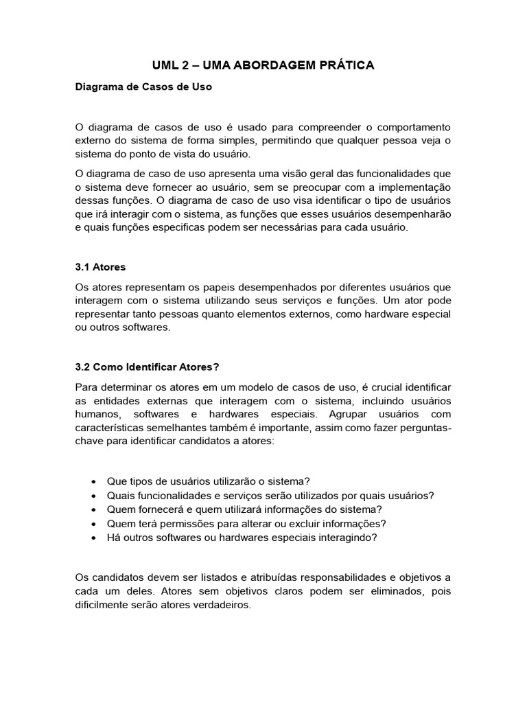 Diagrama de Casos de Uso na UML 2 | PDF | Diagrama de caso de uso ...