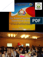 Rotary International D3780 TRF Testimonial Dinner on 11-11-11