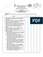 Post Mortem Care and Other Funda Checklist