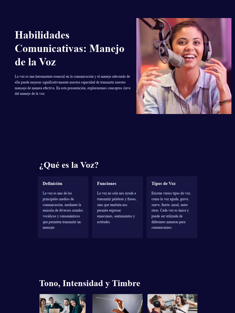 Habilidades Comunicativas Manejo de La Voz | PDF | Comunicación | Sicología