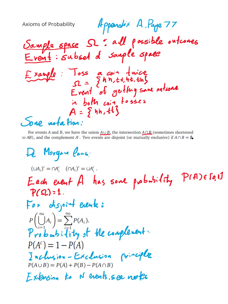 Recap of Probability | PDF
