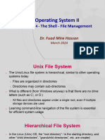 Chap4 - The Shell - File Management