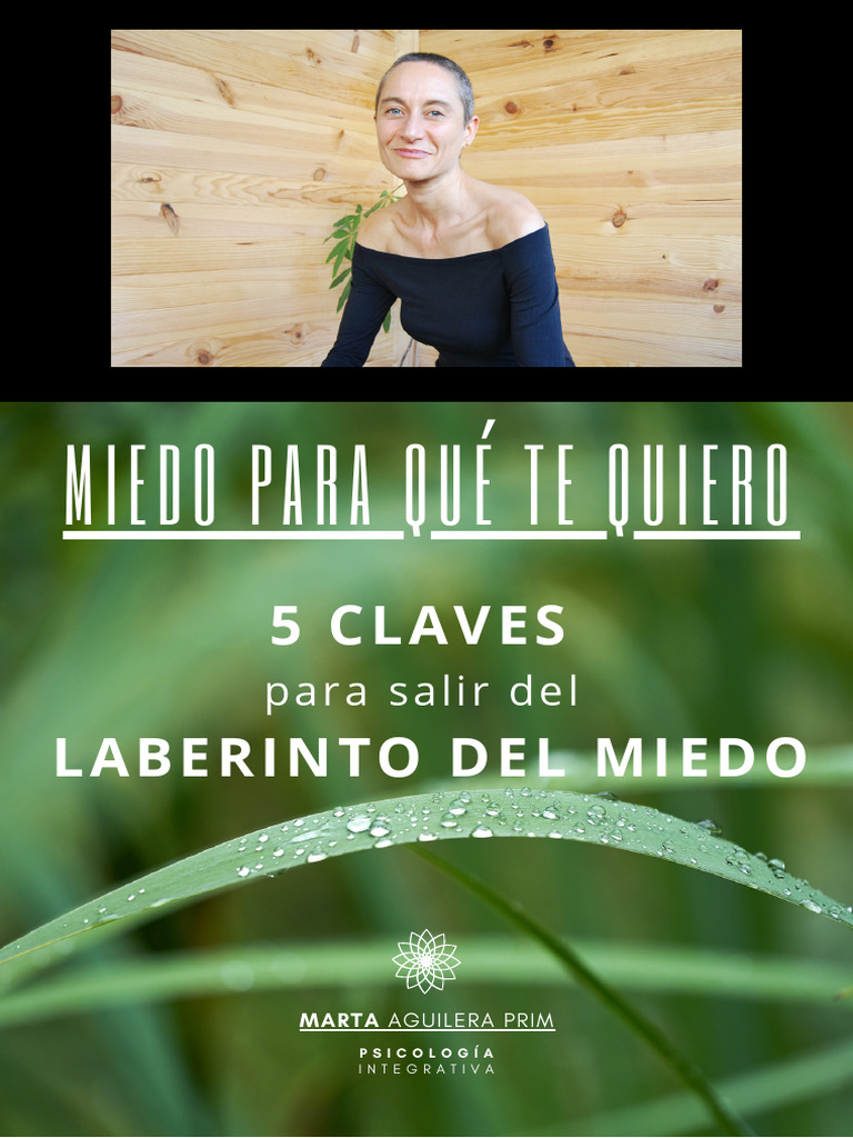 Miedo para Qué Te Quiero 5 Claves para Salir Del Laberinto Del Miedo E ...