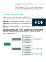 Tema Comunicación Verbal y No Verbal