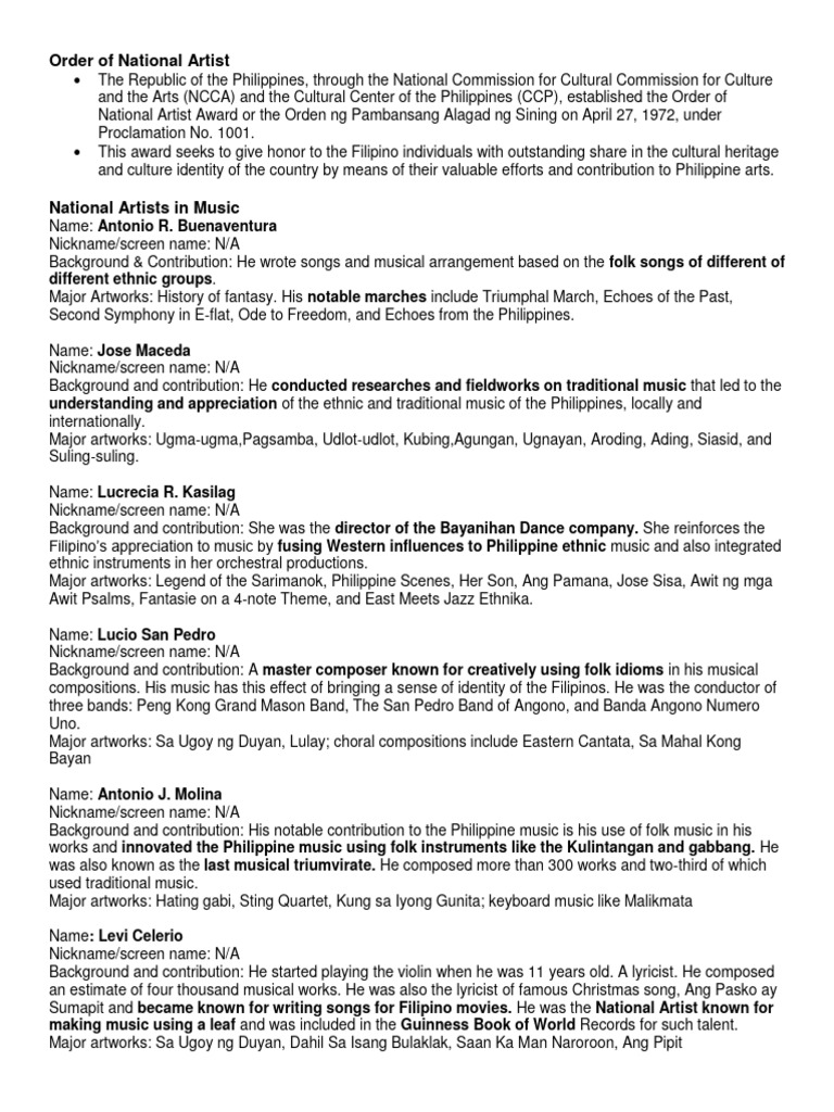 Arts national artist download free pdf philippines
