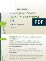  The Wechsler Intelligence Scales 