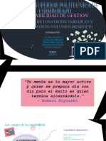 GRUPO # 6 - CASTELO, GAVILANES, HERNÁNDEZ MAYRA, MASABANDA, PAGUAY - MODELO DE COSTOS VARIABLES Y ANÁLISIS DE COSTO VOLUMEN_ BENEFICIOS