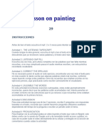 Lesson On Painting: Instrucciones