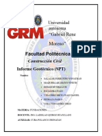 Informe de SPT (Astm D1586) .