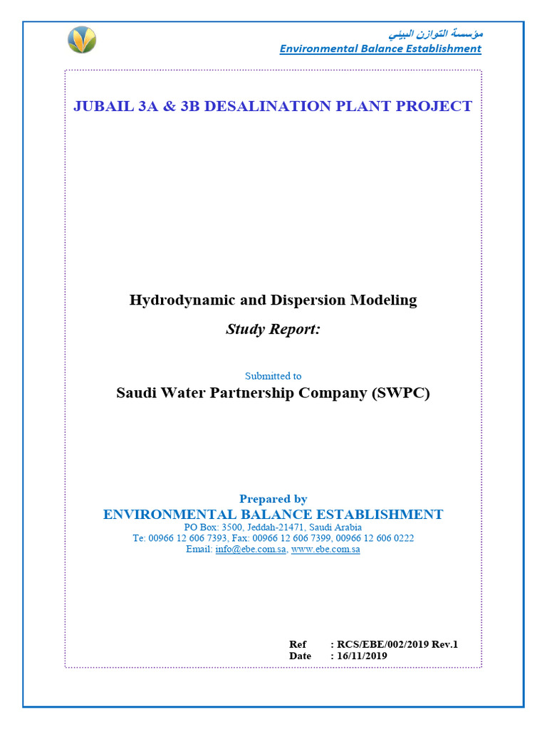 Jubail 4&6 RFP-Part II-Reference Recirculation Study | Download Free ...
