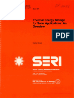 Thermal Energy Storage For Solar Applications-An Overview-Charles Wyman - 1979