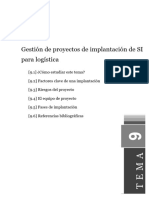 Tema 9. Gestión de proyectos de implantación de SI para logística