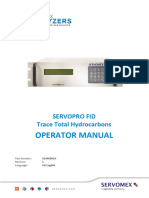 Operator Manual: Servopro Fid Trace Total Hydrocarbons