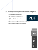 Tema 1. La Estrategia de Operaciones de La Empresa